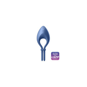 Cockring vibrant connecté USB bleu Bullseye Satisfyer 